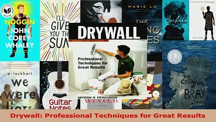 PDF  Drywall Professional Techniques for Great Results  EBook