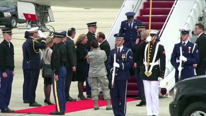 French President Hollande arrives in the U.S. for Nuclear Summit