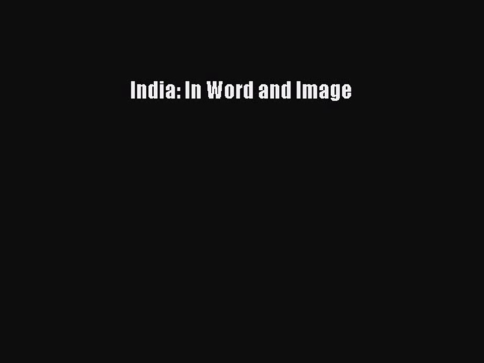 Read India: In Word and Image Ebook Free