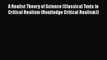 PDF A Realist Theory of Science (Classical Texts in Critical Realism (Routledge Critical Realism))
