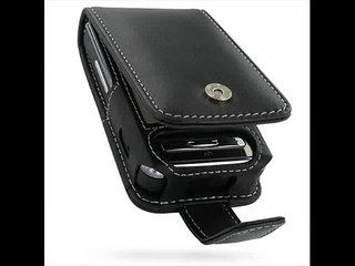 PDair Leather Case for Samsung SGH-D980/SGH-D988 - Flip Type (Black)