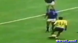Rivelino Elastico nutmeg skill vs Mario Bertini - 1970 world cup final