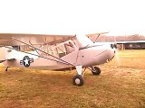 Aeronca Champ (L-16B) Starts and Taxis Out