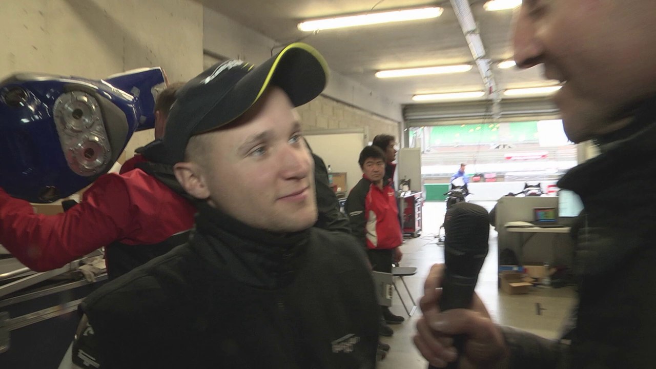 24 Heures Motos - Interview d'ALAN TECHER , Team F.C.C TSR Honda