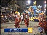 13-01-2016 - PROGRAMAÇÃO CARNAVAL 2016 - ZOOM TV JORNAL