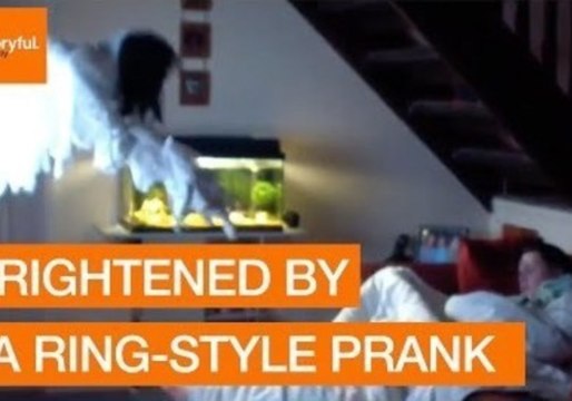 Joker Frightens Girlfriend With a Scary Ring-Style Prank
