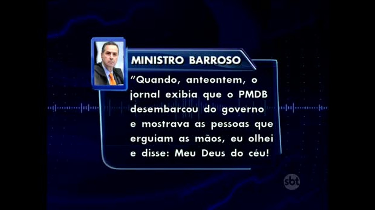 Ministro do STF faz crítica dura ao PMDB