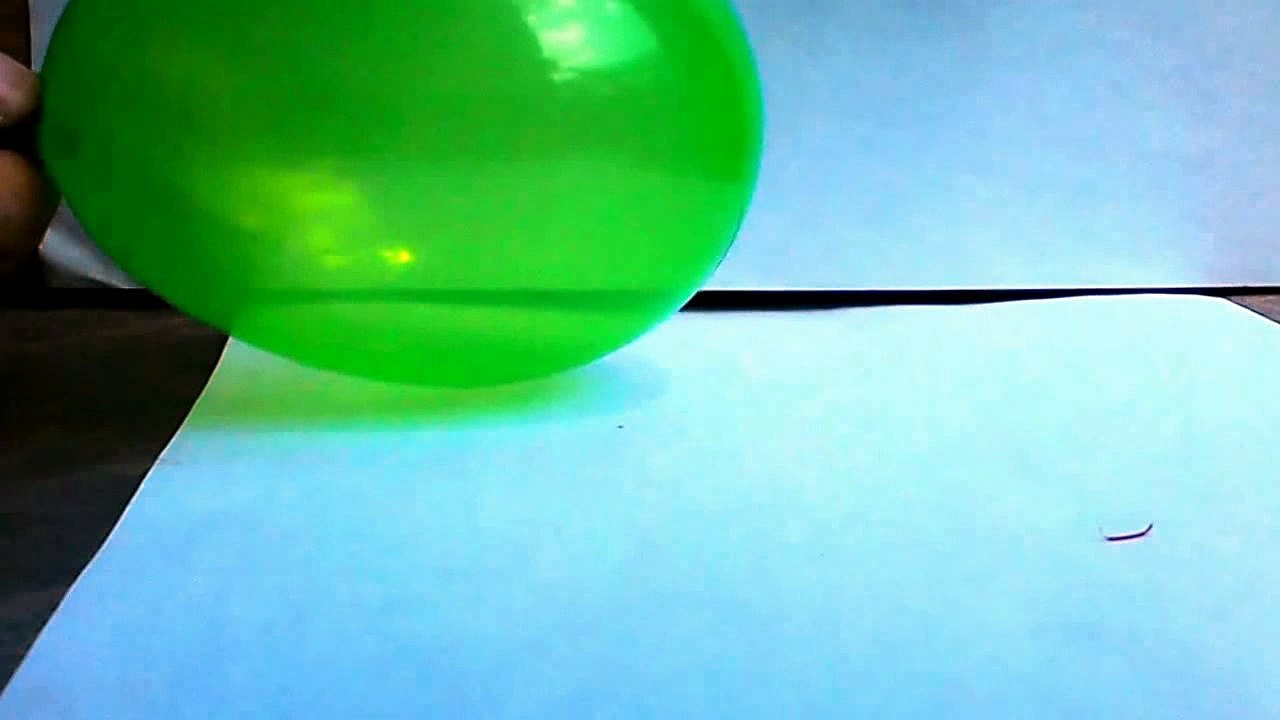 103. Slow motion Boom Balloon Green NEW 092015   慢动作气球爆红新   การเคลื่อนไหวช้าระเบิดบอลลูนสีแดงใหม่