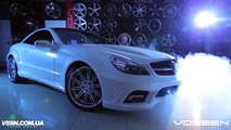 Mercedes Benz SL Vossen Wheels CV4 Ukraine Video