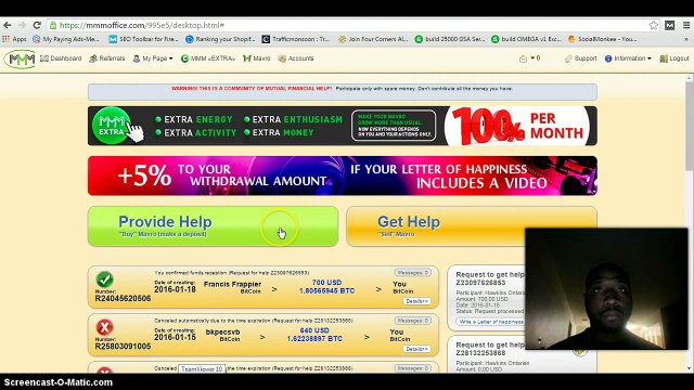 MMM Pays 700 USD- I'm a Proud Participant of the MMM Global Community