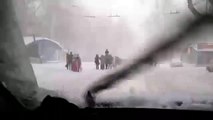 Одесса, снегопад, проспект Шевченко 29 декабря 2014