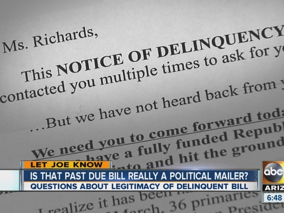Is that past due bill really a political mailer?
