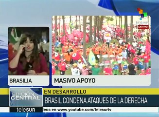 Masivo apoyo de brasileños al proceso democrático del país