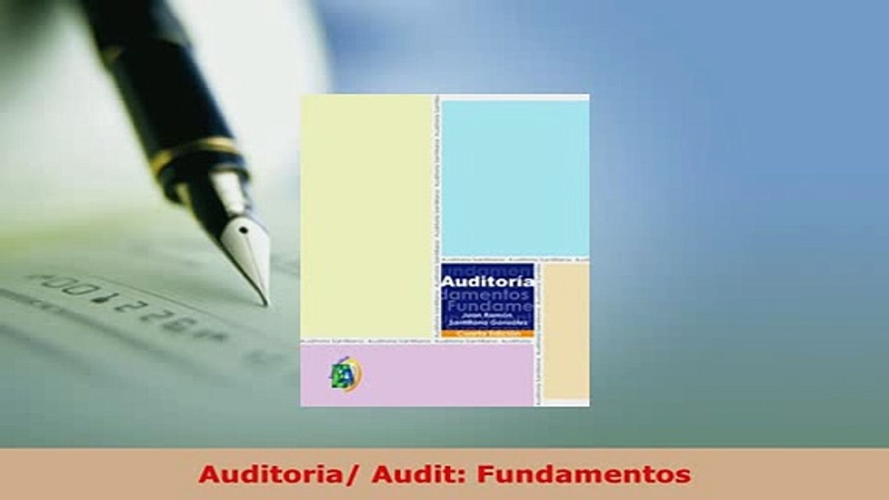 PDF  Auditoria Audit Fundamentos PDF Online