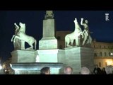 Roma - Inaugurazione della Fontana dei Dioscuri dopo il restauro conservativo (31.03.16)