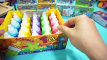 Rainbow Clay Slime Play! Interesting Slime toys! Learn&See Colors