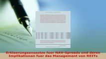 PDF  Erklaerungsansaetze fuer NAVSpreads und deren Implikationen fuer das Management von REITs Read Online