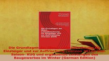 PDF  Die Grundlagen der Bau Lohnabrechnung für Einsteiger und zur Auffrischung Version PDF Online