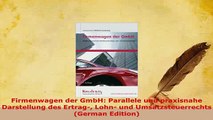 PDF  Firmenwagen der GmbH Parallele und praxisnahe Darstellung des Ertrag Lohn und PDF Online