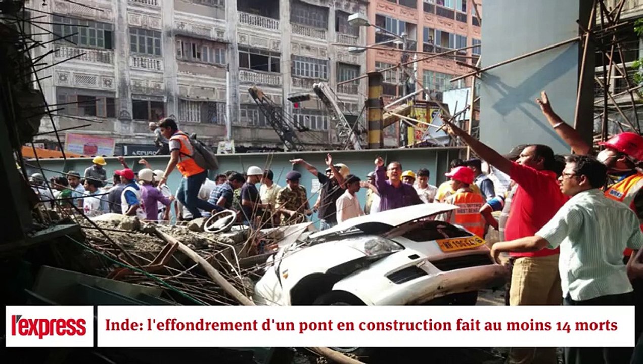Inde: l'effondrement d'un pont en construction fait au moins 14 morts