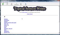 Topical Sermon Writer