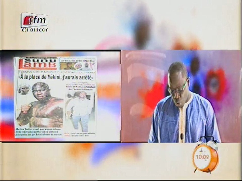 à mourir de rire!! Mohamed Ndiaye termine sa revue de presse avec une nouvelle insoliiiiite