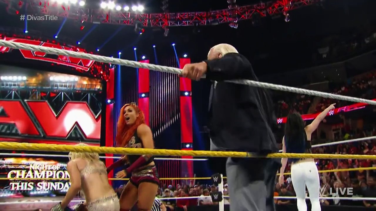 Charlotte vs. Nikki Bella - Divas Championship Match  Raw, Sept. 14, 2015
