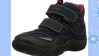 Geox JR FROSTY BOY B ABX Jungen Warm gef?tterte Schneestiefel - Blau (NAVY/REDC0735) 35 EU