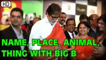 Amitabh Bachchan Plays Name, Place Animal, Thing