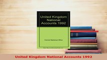 PDF  United Kingdom National Accounts 1992 Download Full Ebook