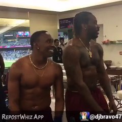 Chris Gayle And Dwayne Bravo Dancing