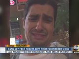Fans say fake tickets kept them from Bieber show