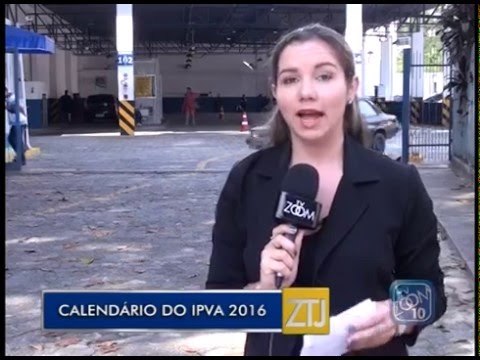 15-12-2015 - CALENDÁRIO IPVA 2016 - ZOOM TV JORNAL