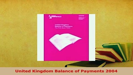Download  United Kingdom Balance of Payments 2004 Download Online