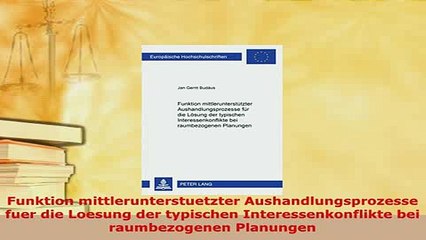 PDF  Funktion mittlerunterstuetzter Aushandlungsprozesse fuer die Loesung der typischen Download Full Ebook