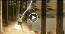 Gods fury sends fire tornado Watch Video