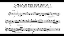 2014 GMEA All-State Etude: Baritone Saxophone Symphonic Band (slow), Joren Cain-saxophone