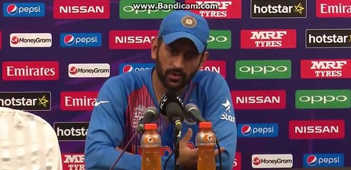 M.S.Dhoni funny reply about his retirement - India vs West Indies Highlights - T20 World Cup 2016