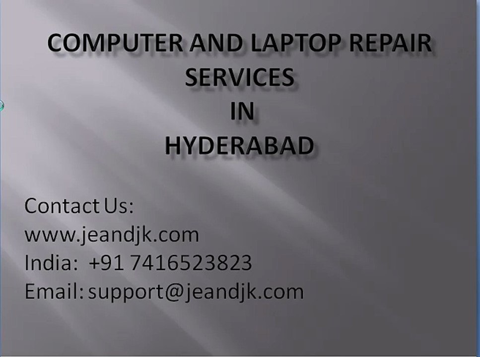 Computer repair home service in hyderabad