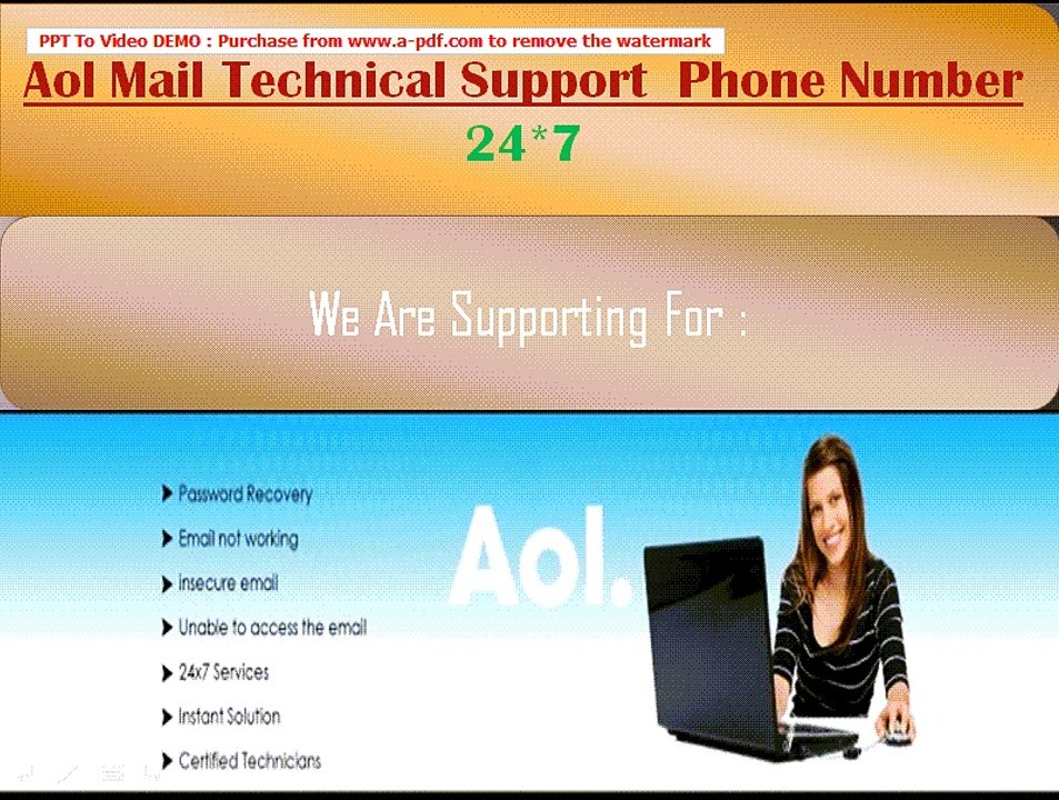 Aol Mail Tech and Customer Support Number