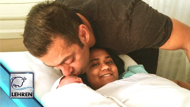 Salman Khan KISSES Arpita's Baby Boy