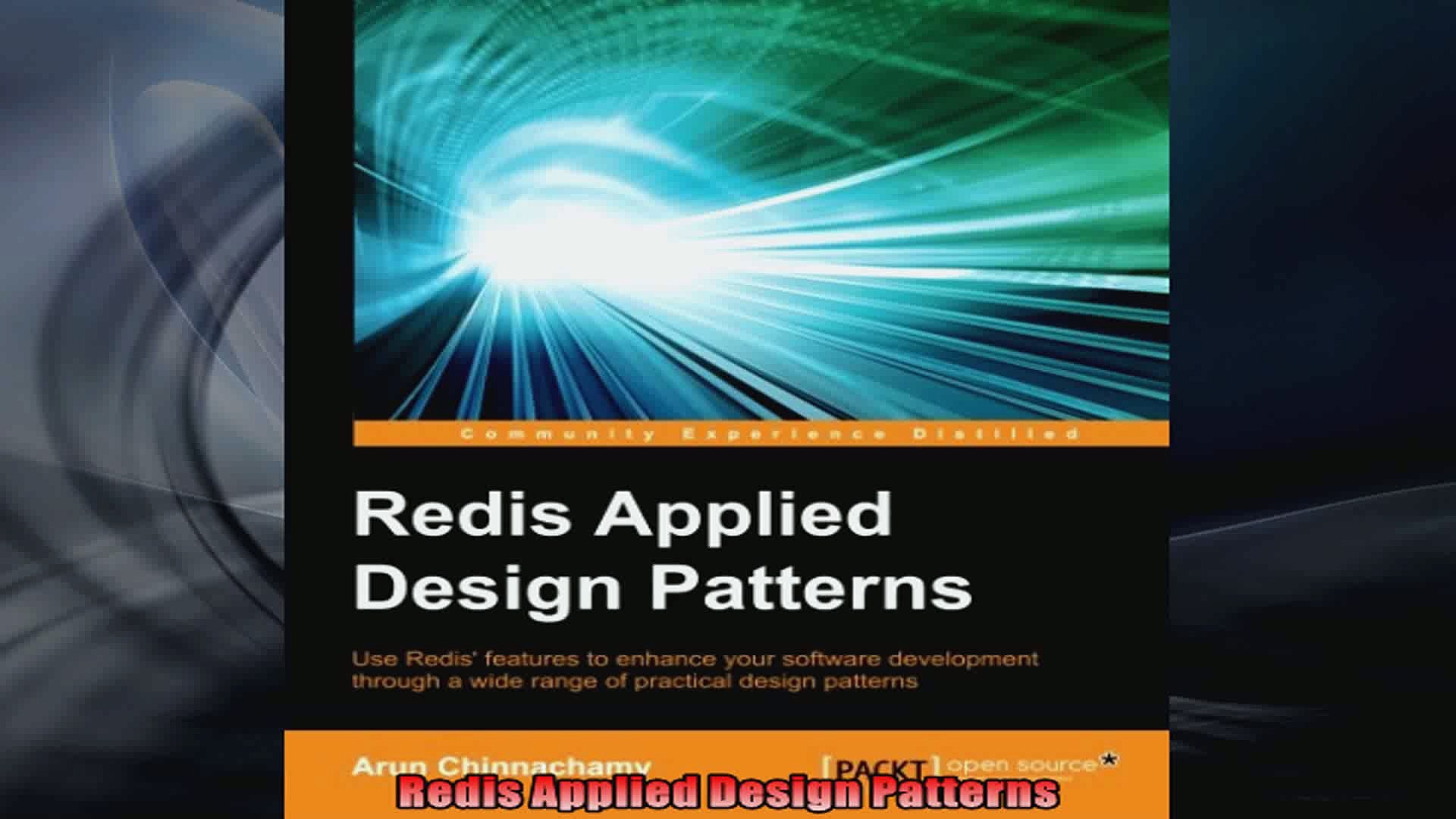 Redis Applied Design Patterns