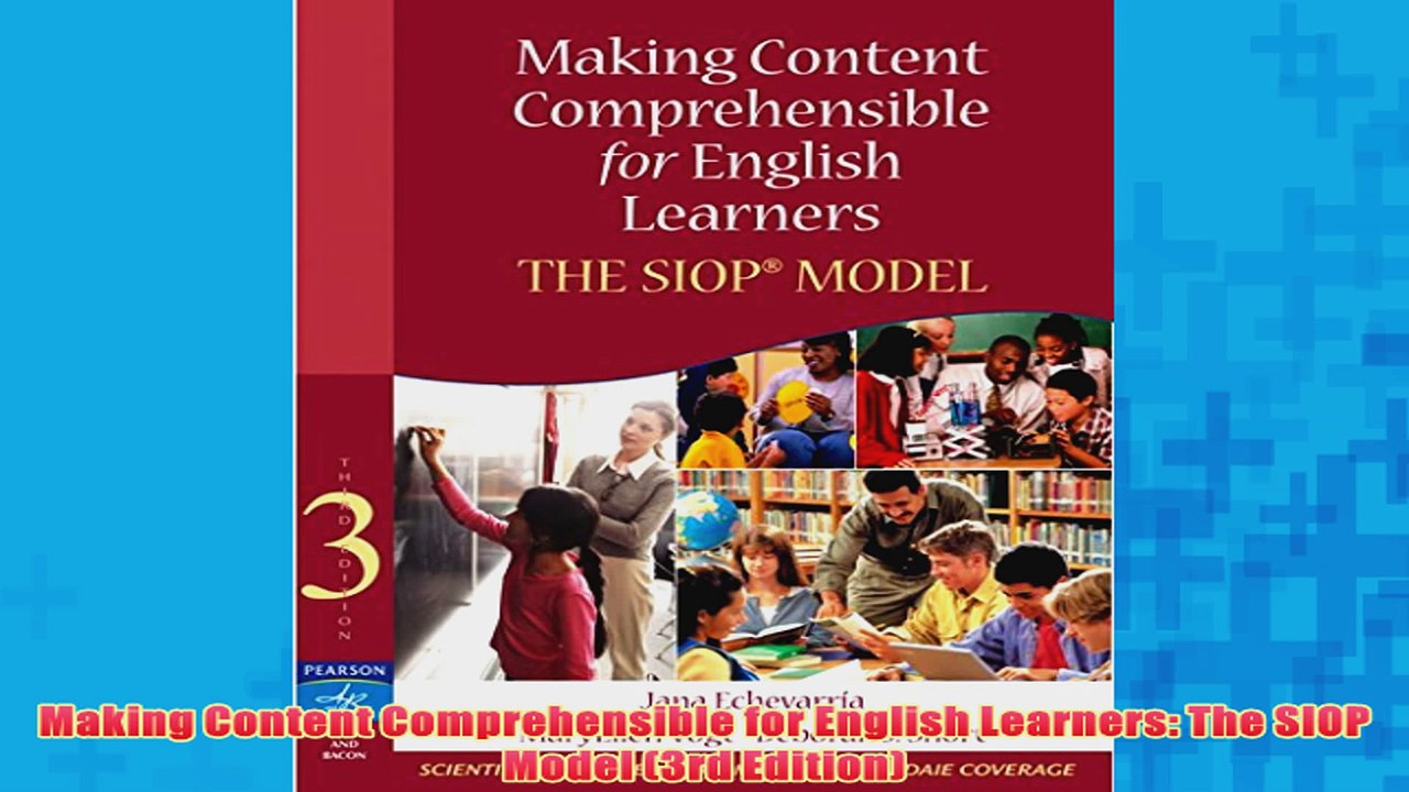 Free   Making Content Comprehensible for English Learners The SIOP Model 3rd Edition Read Download