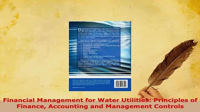 Download Financial Management for Water Utilities Principles of Finance Accounting and Management Download Online