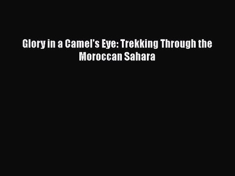 Download Glory in a Camel's Eye: Trekking Through the Moroccan Sahara EBook
