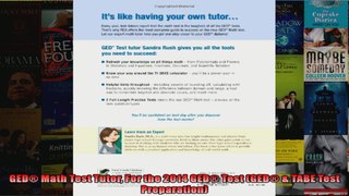 GED Math Test Tutor For the 2014 GED Test GED  TABE Test Preparation