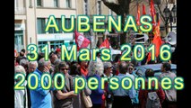 Loi Khomri Manif Aubenas 31 03 16