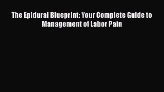 Read The Epidural Blueprint: Your Complete Guide to Management of Labor Pain Ebook Free