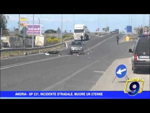 Andria | Sp 231, incidente mortale in serata
