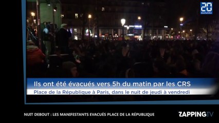 Nuit Debout : Les manifestants contre la Loi Travail évacués de la place de la République (Vidéo)